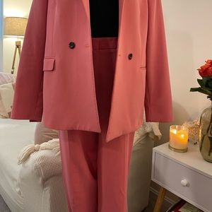 Topshop Pink Suit Pants